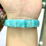 Amazonite Stone Bracelet Natural Gemstone DIY Jewelry Bangle