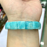 Amazonite Stone Bracelet Natural Gemstone DIY Jewelry Bangle