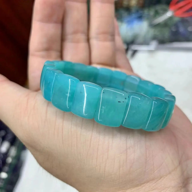 Amazonite Stone Natural Gemstone DIY Jewelry Bracelet For Women and Men