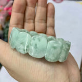 Angelite Stone Beads Bracelet Natural Gemstone Bangle For Women Men Gift