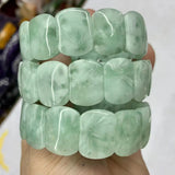 Angelite Stone Beads Bracelet Natural Gemstone Bangle For Women Men Gift
