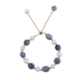 Aventurine Jade Freshwater Pearl Crystal Bracelet