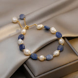 Aventurine Jade Freshwater Pearl Crystal Bracelet