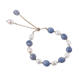 Aventurine Jade Freshwater Pearl Crystal Bracelet