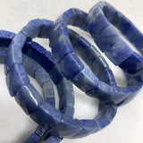 Aventurine Jade Stone Beads Bracelet Natural Gemstone Bangle