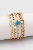 Beaded 4-Piece Combination Bracelet Set