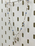 Beaded Bow Pendant Necklace Charm Jewelry