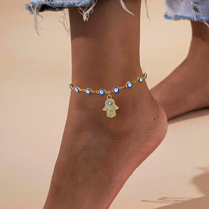 Evil Eyes Hamsa Hand Protection Bracelet