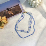 Vintage Beads Summer Necklace Choker for Girls and Women