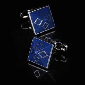 French Border Enamel Cufflinks for Men's Business Casual Shirt