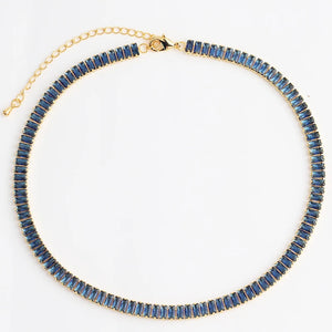 CZ Choker Tennis Chain Necklace Women Hip Hop Jewelry