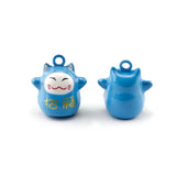 Chinese Lucky Cat Bell Charm Pendant Bracelet Necklace Wedding Decor