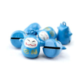 Chinese Lucky Cat Bell Charm Pendant Bracelet Necklace Wedding Decor