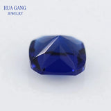 Princess Cut Glass Beads Synthetic Gems 3x3~15x15mm