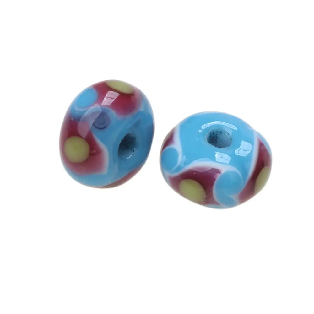 6PCS/LOT Mixed Style Lampwork Glass Beads For Crafts DIY Jewelry Making