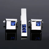 Crystal Cufflinks & Tie Clip Men French Shirt Cuff Link