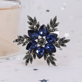Snowflake Brooch Rhinestone Winter Jewelry Christmas Party Decor