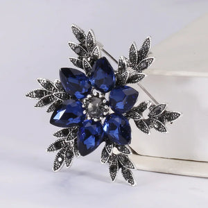 Snowflake Brooch Rhinestone Winter Jewelry Christmas Party Decor