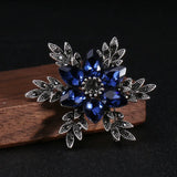 Snowflake Brooch Rhinestone Winter Jewelry Christmas Party Decor