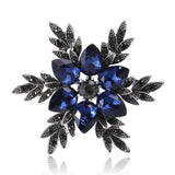 Snowflake Brooch Rhinestone Winter Jewelry Christmas Party Decor