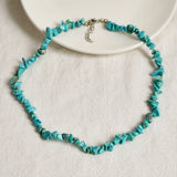 Crystal Seed Bead Choker Pearl Stone Chips Pendant Bohemian Necklaces