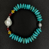 Howlite Beads Keshi Pearl Bracelet