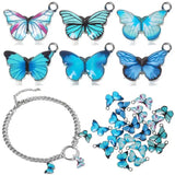 Enamel Butterfly Charms DIY Jewelry Material 10 PCS