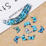 Enamel Butterfly Charms DIY Jewelry Material 10 PCS