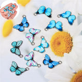 Enamel Butterfly Charms DIY Jewelry Material 10 PCS