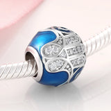 925 Sterling Silver Cuttlefish Flower Tree Skull Beads for Bracelet