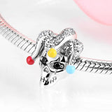 Enamel Cuttlefish Flower Tree Skull 925 Silver Charms for Bracelet