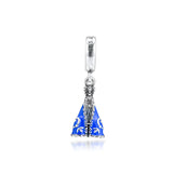 Enamel Loyal Prayer 925 Silver Pendants Women Charms for Jewelry Making