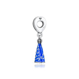 Enamel Loyal Prayer 925 Silver Pendants Women Charms for Jewelry Making