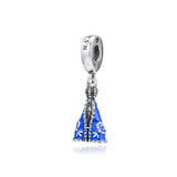 Enamel Loyal Prayer 925 Silver Pendants Women Charms for Jewelry Making