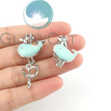 Enamel Whale Beads Cage Perfume Diffuser Pearl Cage Locket Pendant