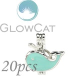 Enamel Whale Beads Cage Perfume Diffuser Pearl Cage Locket Pendant