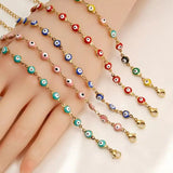 Evil Eye Bracelet for Women Lucky Bead Charm Bangle Girl Wrist Chain