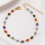 Evil Eye Bracelet for Women Lucky Bead Charm Bangle Girl Wrist Chain