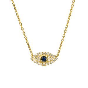 Evil Eye Necklace 925 Sterling Silver Chain Pendant Necklaces For Women