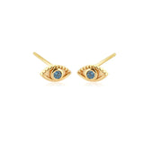 Zircon CZ Eye Stud Hoop Earrings Piercing Drop Lake Jewelry Pendientes
