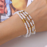 Faceted Crystal Beaded Bracelets 4PCS/Lot Charm Jewelry