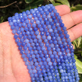 Natural AA Aquamarines Lapis Micro Small Loose Bead DIY Jewelry Bracelet