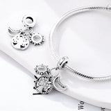 Galaxy Star Moon Cat Fairy Life Tree Charm Bracelet Necklace Pendant