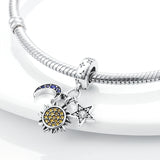 Galaxy Star Moon Cat Fairy Life Tree Charm Bracelet Necklace Pendant