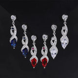 Gemstone Temperament Earrings, Long Style Earrings