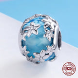 Crystal Daisy Charm for Bangle Bracelet Necklace