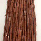 Sand Stone Rectangle Round Tube Gemstone Loose Beads 4*13MM
