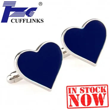 Heart Cufflink Cuff Link 2 Pairs Promo
