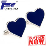 Heart Cufflink Cuff Link 2 Pairs Promo