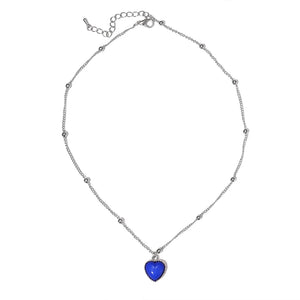 Heart Necklace French Metal Love Clavicle Chain Female Short